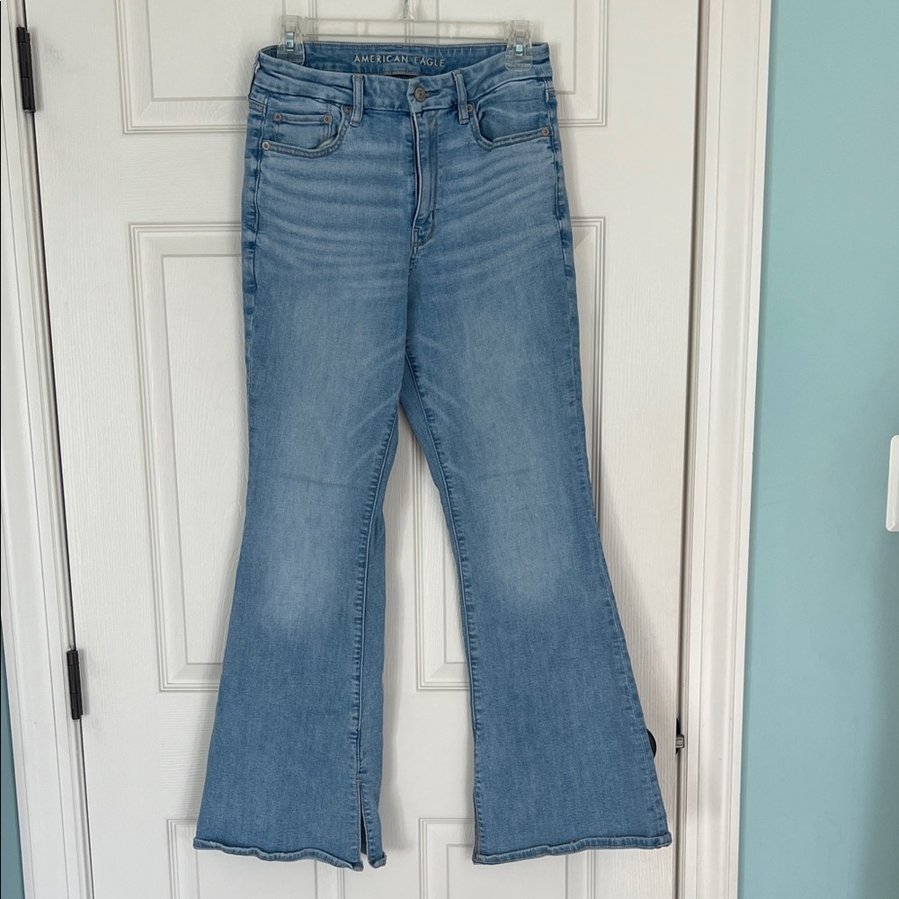 American Eagle Outfitters Sky Blue Flare Jeans